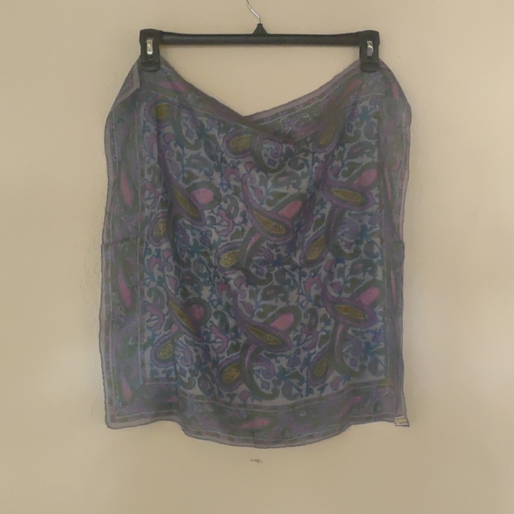 Pink Silk vintage scarf